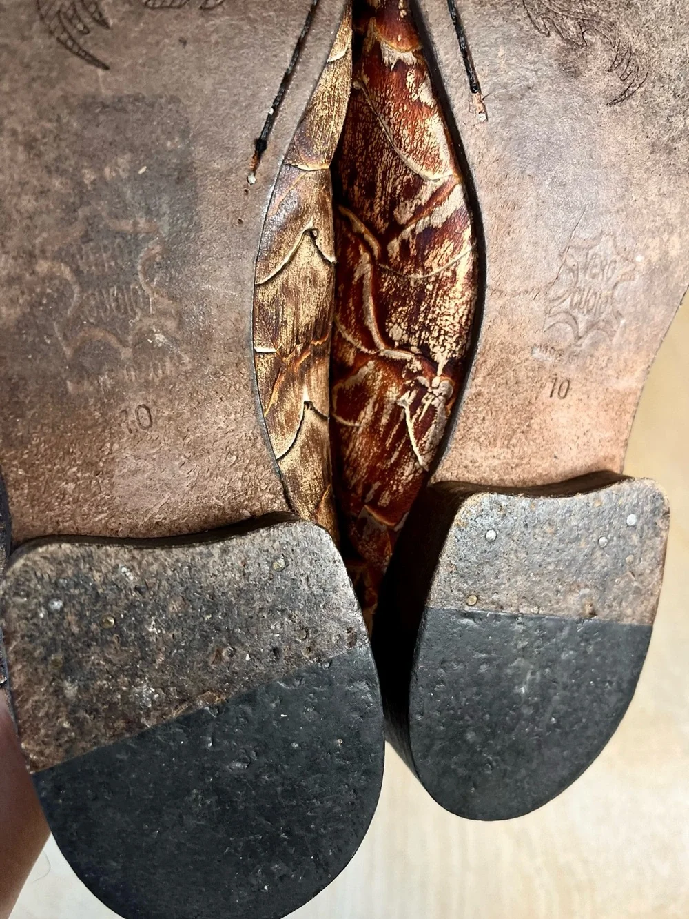 Vintage Mark Nason Rock Never Dies Leather Loafers Made in Italy Size 10